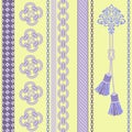 Background With chain , Rope,Tassel.