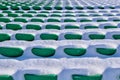 Background chairs at stadium , winter Royalty Free Stock Photo