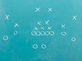 Chalkboard football play