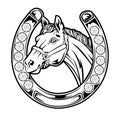 Good Luck Lucky Horseshoe Vector 05544 Royalty Free Stock Photo