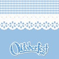 background with checkered pattern for Oktoberfest 2017