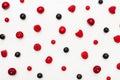 Background from cherry, raspberry and currant berries Royalty Free Stock Photo