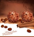 Background with chocolates