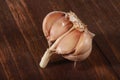 Break off the garlic