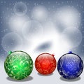 Background with christmas balls.