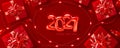 2021 background for Christmas and Happy New Year poster Royalty Free Stock Photo