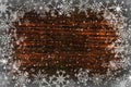 Background Christmas, new year.Dark wood texture with w Royalty Free Stock Photo