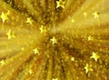 Background christmas stars gold zoom blur illustration new year Royalty Free Stock Photo