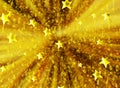 Background christmas stars gold zoom blur illustration new year Royalty Free Stock Photo