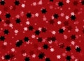 Background christmas stars red white black snow decorations blur illustration new year Royalty Free Stock Photo