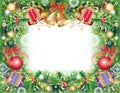 Background with christmas symbols