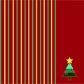 Background Christmas tree and background with gold stripes