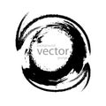 Background with circle, round grunge element, vector