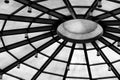 Background with circle structure under roof Royalty Free Stock Photo