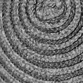 A background of a circle of wovern straw. Royalty Free Stock Photo