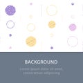 Subtle grunge texture, background with circles, vintage abstract backdrop, minimalist pattern, festive decoration Royalty Free Stock Photo