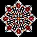 background circular ornaments of precious stones