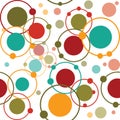 Background with cirles and dots