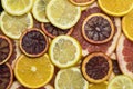 Background citrus ripe juicy slices of orange lemon Royalty Free Stock Photo