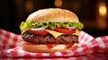 background classic burger food photograph