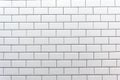 Clean white tiled wall Royalty Free Stock Photo