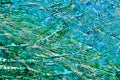 Background of clear blue emerald water