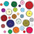 Background with clocks Royalty Free Stock Photo
