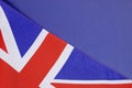 Background close up of British Union Jack flag Royalty Free Stock Photo