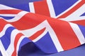 Background close up of British Union Jack flag Royalty Free Stock Photo