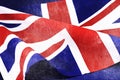 Background close up of British Union Jack flag for Great Britain Royalty Free Stock Photo