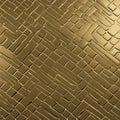 background close up of a gold engine turned texture with a smooth and shiny surface and a tile element Royalty Free Stock Photo