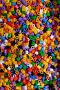 Background of close up multi colored beads Royalty Free Stock Photo