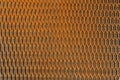 Background close up of rusty steel metal grating net texture structured design. For photo collages Royalty Free Stock Photo