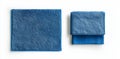 On a background, a closeup of a blue microfiber duster cloth for cleaning is displayed, made using Generative Ai Royalty Free Stock Photo
