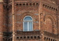 Background of closeup brickwork of old building Royalty Free Stock Photo