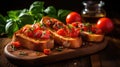 background closeup italian food captures