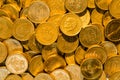 Background of golden coins Royalty Free Stock Photo