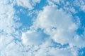 Background from clouds. Blue sky clear view. Atmosphere, heavenly. Soft focus background. Royalty Free Stock Photo