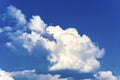 Background of clouds in the blue sky.