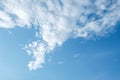 Background with clouds scatter on blue sky