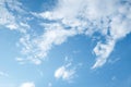 Background with clouds scatter on blue sky