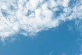 Background with clouds scatter on blue sky