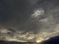 Background of clouds at sunset