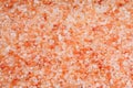 Background of coarse pink Hymalayan salt view from above