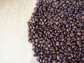 Background with coffee beans