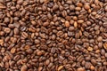 Background from coffee beans.Many roasted coffee coffees.