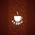 Background with coffee cup