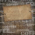 Background coffee texture vintage burlap