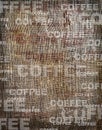 Background coffee texture vintage burlap