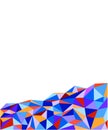 Abstract multicolored polygonal background